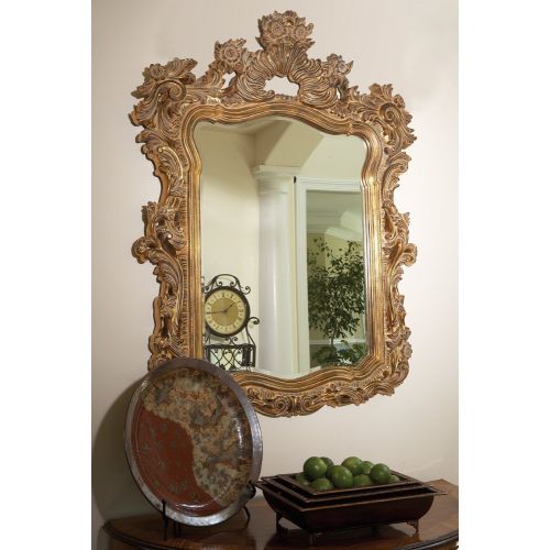  Howard Elliott Collection Howard Elliott 2147 Turner Mirror, Antique Gold