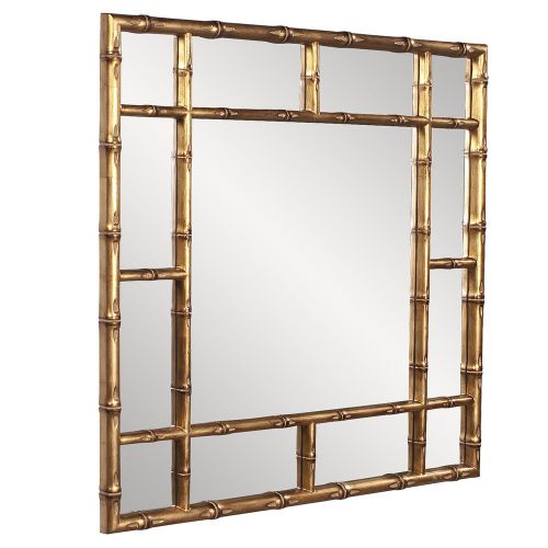  Howard Elliott Collection Howard Elliott 92120 Bamboo Mirror, Gold, One Size