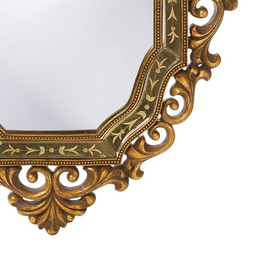 Howard Elliott Collection Howard Elliott 11059 Ariana Rectangular Mirror, 30 x 40-Inch, Antique Gold
