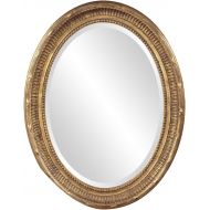 Howard Elliott Collection Howard Elliott Nero Oval Hanging Wall Or Vanity Mirror, 26 x 34 Inch, Rich Country Gold