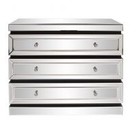 Howard Elliott Collection Howard Elliott 99064 3-Tiered Mirrored Dresser with Drawers