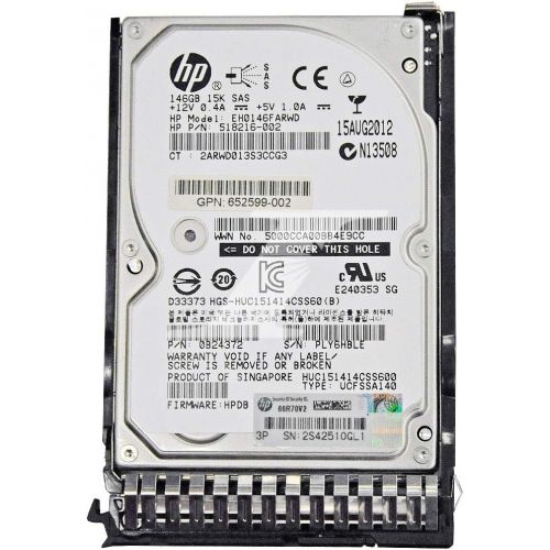  HPE HP 653950-001 146GB 15K 6Gbps 2.5 SAS Internal Hard Drive