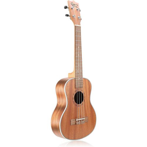  [아마존베스트]Hricane Concert Ukulele 23 inch UKS-2, 4 Strings Ukeleles For Beginners, Sapele Hawaiian Ukele with Ukulele Case and Ukele String Set