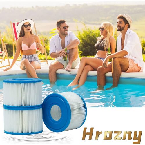  Hrozny Type S1 Pool Filter Cartridge Replacement for Intex Spa Hot Tub,S1 Filter for intex 29011E Pure spa Filters,8Pack