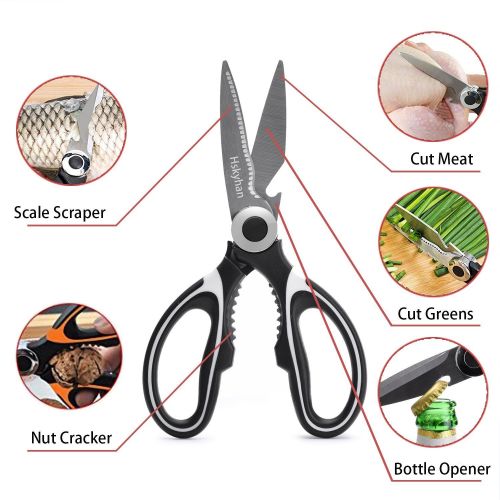  Kitchen Shears Kitchen Scissors Stainless - Multifunction Purpose Heavy Duty By Hskyhan