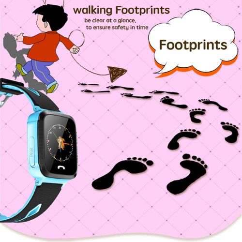  Hswt Kinder GPS Intelligente Uhr Standortverfolgung Aktivitats-Tracker SOS Geeignet Fuer Kinder Junge Madchen Bluetooth Wasserdicht Fitness-Uhr