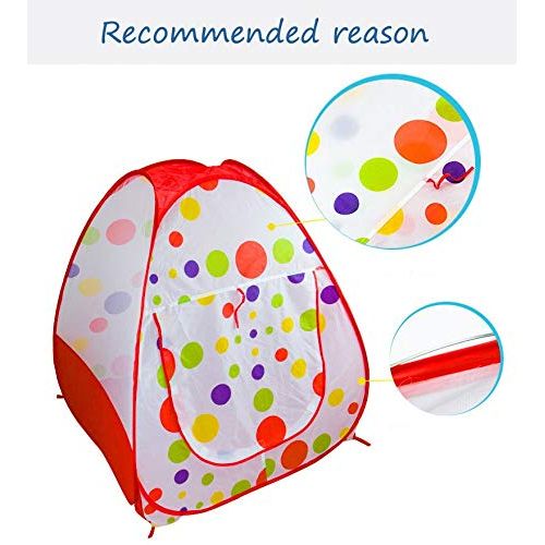  HuWang2 Foldable Round Tunnel Tent Three - Piece Set Ocean Ball Pool Indoor/Outdoor Play House for Children