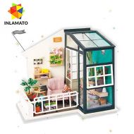 HuWang2 INLAMATO DIY Doll House Miniature with Furniture Wooden Dollhouse Craft Kits for Children Girl Gift