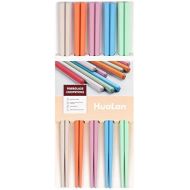 [아마존베스트]HuaLan Colorful Chopsticks Series - Reusable Non-slip Colorful Fiberglass Chopsticks 5 Pairs