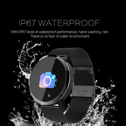  Huangchao Inc Fitness Tracker, Smart Watch 4 Sports Mode, Heart Rate Monitor IP67 Waterproof Activity Tracker, Sleep & Blood Pressure Monitor, Calorie/Step Counter Smart Wristband
