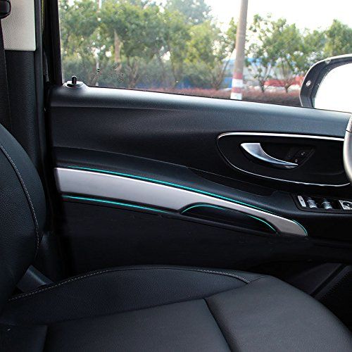  Huanlovely: Accessories Interior Front Door Armrest Cover Trim 2pcs Fit for Mercedes-Benz Vito (W447) 2014-2018