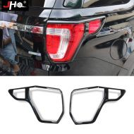 Huanlovely ABS Rear Tail Lamp Garnish Cover Trim for Ford Explorer 2016-2018 2017 Car Exterior Styling Accessories Decoration Black