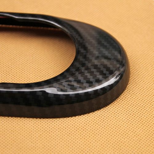  Huanlovely: for Mini F55 F56 F57 2015-2018 Carbon Fiber Dashboard Media Audio Adjust Switch Cover Surrounds Interior Trims Hatch Convertible