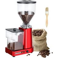 Huanyu Coffee Grinder Electric Flat Burr Grinding Machine Automatic Mill 35oz Coffee Bean Grinder with 19 Adjustable Grind Settings 36 Cups Professional Espresso Miller 200W Cleani