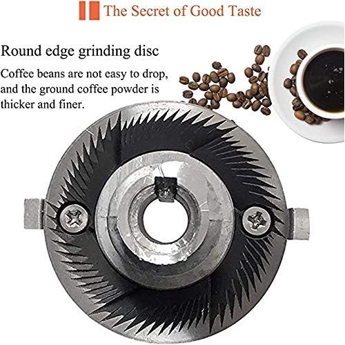  Huanyu Electric Coffee Bean Grinder 250G 200W Commercial&Home Milling Grinding Machine for Beans Nuts Spice Burr Grinder Professional Miller 8 Gear Grinding Accuracy 110V