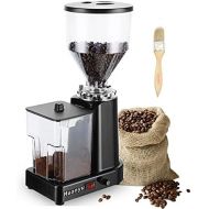 Huanyu Coffee Grinder Electric Flat Burr Grinding Machine Automatic Mill 35oz Coffee Bean Grinder with 19 Adjustable Grind Settings 36 Cups Professional Espresso Miller 200W Cleani