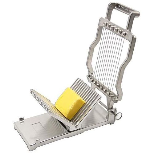  Huanyu Commercial Stainless Steel Cheese Slicer 1cm&2cm Cheeser Butter Cutting Board Machine Wire Making Dessert Blade Durable Kitchen Cooking Baking Tool