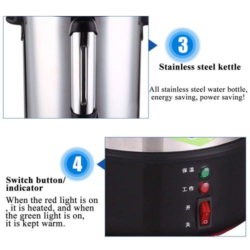  Huanyu 12L Stainless Steel Kitchen Electric Hot Water Boiler Heater Urn Hot Water Kettle Dispenser