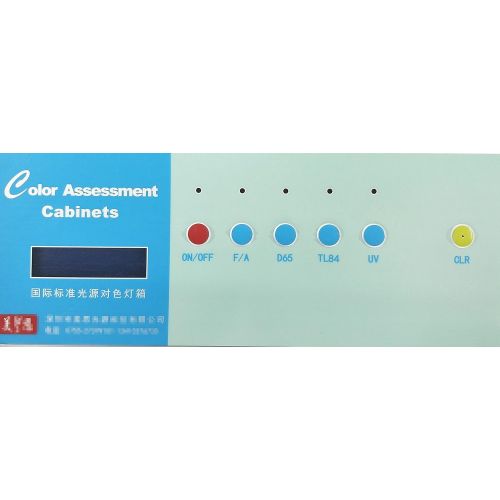  Huanyu Color Assessment Cabinet Color Controller Light Box for Textile, Printing Color Matching Cabinet 4 Light Sources: D65 TL84 UV F