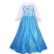 Huaqisen Elsa Dress Toddlers Dress Up Princess Halloween Costume for Girls Party Dresses