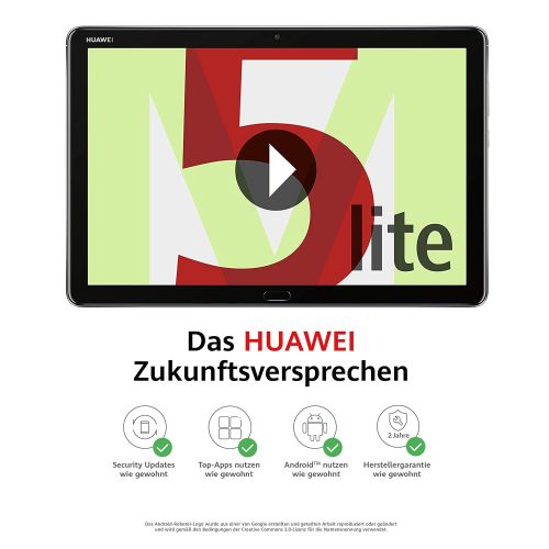 화웨이 [아마존 핫딜]  [아마존핫딜]Huawei MediaPad M5 lite WiFi Tablet-PC 25,6 cm (10,1 Zoll), Full HD, Kirin 659, 3 GB RAM, 32 GB interner Speicher, Android 8.0, EMUI 8.0, grau