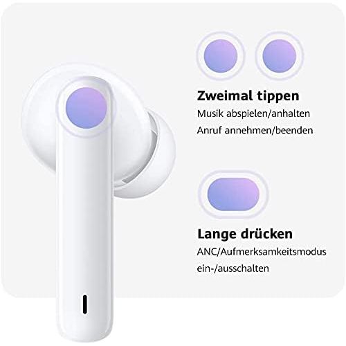 화웨이 [아마존베스트]HUAWEI FreeBuds 4i Kabellose In-Ear-Bluetooth-Kopfhoerer mit aktiver Gerauschunterdrueckung, schnellem Aufladen, langer Akkulaufzeit, Carbon Schwarz, Garantieverlangerung auf 30 Mona