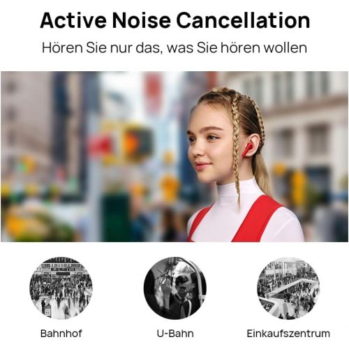 화웨이 [아마존베스트]HUAWEI FreeBuds 4i Kabellose In-Ear-Bluetooth-Kopfhoerer mit aktiver Gerauschunterdrueckung, schnellem Aufladen, langer Akkulaufzeit, Carbon Schwarz, Garantieverlangerung auf 30 Mona