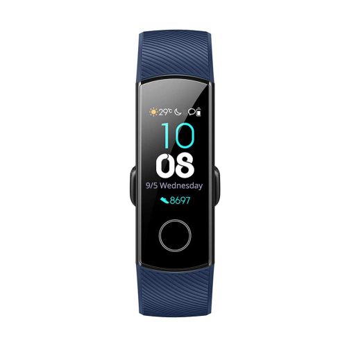 화웨이 HUAWEI Honor Band 4 6-Axis Inertial Heart Rate Monitor Infrared Light Wear Detection Sensor Full Touch AMOLED Color Screen Home Button All-in-One Activity Tracker 5ATM Waterproof