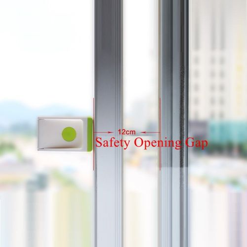  Huayoung Pack of 3 Baby Safety Sliding Window & Door Safety Locks Home Cabinet Safety Locks (3, Green)