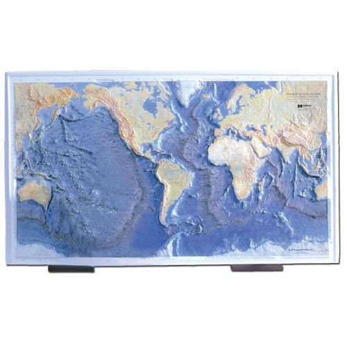  Hubbard Scientific Ocean Floor Raised Relief Map, 26 x 39