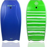 Hubblite Bodyboard Made for Beginners, Intermediates, and Experts - Premium, Lightweight and Includes Fiberglass Stringer - Ideal for Kids and Adults - With Coiled Polyurethane Leash and Free DVD