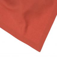 Huddleson Lobster Orange Pure Linen Tablecloth, 66x66 Square