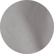 Huddleson Silver Grey Pure Linen Tablecloth, Silver, 90 Round