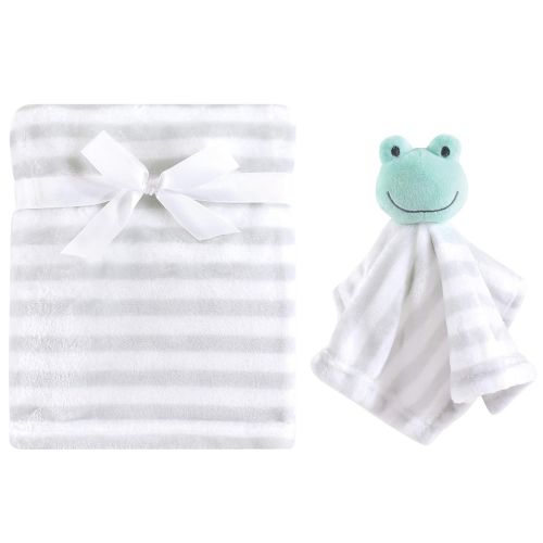  Hudson Baby Unisex Baby Plush Blanket with Security Blanket, Monkey 2 Piece, One Size