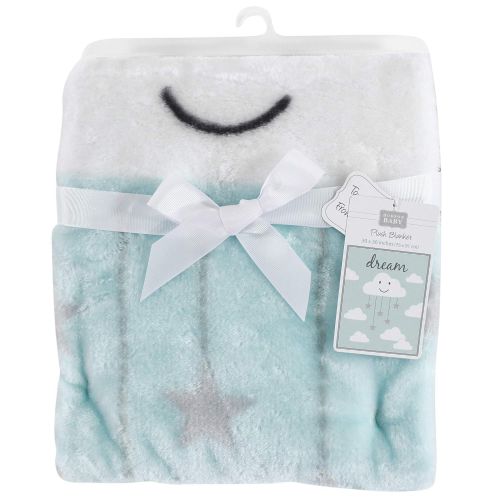  Hudson Baby Unisex Baby High Pile Plush Blanket, Mint Cloud, One Size