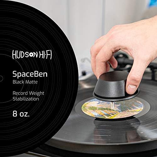  Visit the Hudson Hi-Fi Store Record Weight Stabilizer with Protective Leather Pad  Vinyl Turntable Weight  Durable & Stylish LP Stabilizer  Fits on Any Turntable (LittleBen, Black)