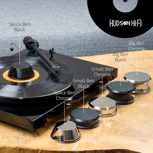  Visit the Hudson Hi-Fi Store Record Weight Stabilizer with Protective Leather Pad  Vinyl Turntable Weight  Durable & Stylish LP Stabilizer  Fits on Any Turntable (LittleBen, Black)