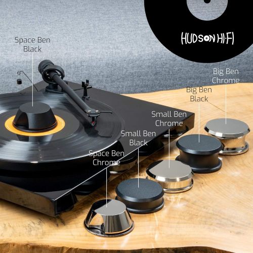  Visit the Hudson Hi-Fi Store Record Weight Stabilizer with Protective Leather Pad  Vinyl Turntable Weight  Durable & Stylish LP Stabilizer  Fits on Any Turntable (BigBen, Black)