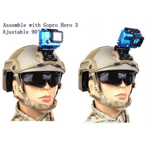  Huenco Tactical Fast/AF / M88 / Mich Helme Zubehoer Vordere Halterung Halterung Fuer Paintball Airsoft Action Kamera