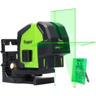 [아마존베스트]Cross Line Laser Level with 2 Plumb Dots- Huepar 8211G Professional Green Laser Beam Fan Angle of 130° Selectable Vertical & Horizontal Lines, Multi-Use Self-Leveling Alignment Las