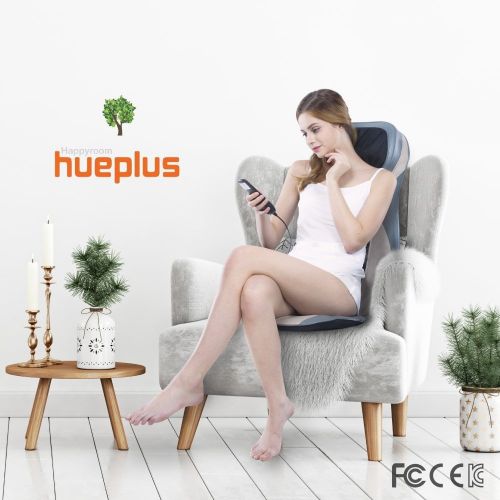  Hueplus HPC-11700 Premium Shiatsu Seated Back & Neck Massager with Heat and Vibration - Full Upper...