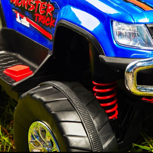  Huffy 12V Battery-Powered Remote-Control Monster Truck Ride-On Toy