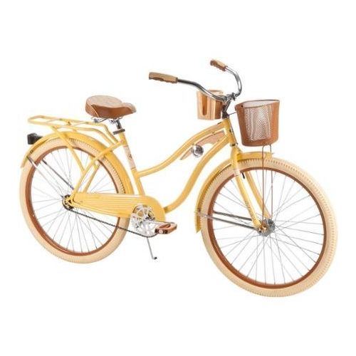  26 Huffy Womens Nel Lusso Cruiser Bike, Banana