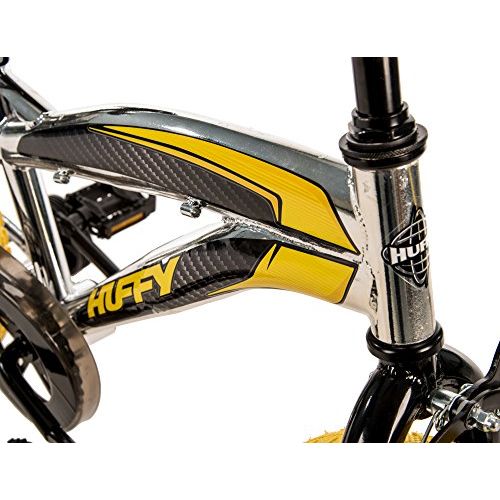  16 Huffy Kinetic Boys’ Bike, YellowBlack