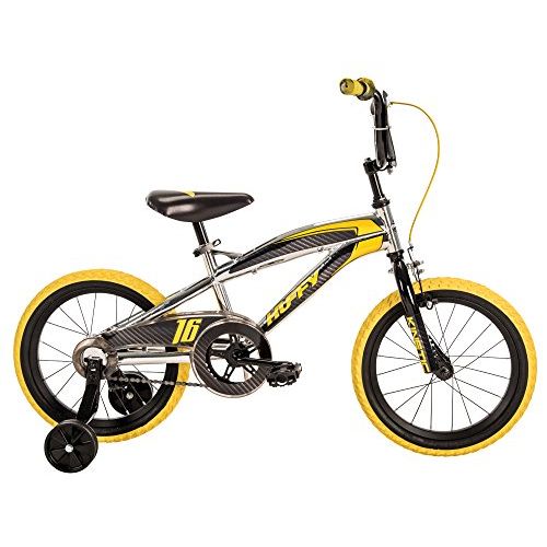  16 Huffy Kinetic Boys’ Bike, YellowBlack