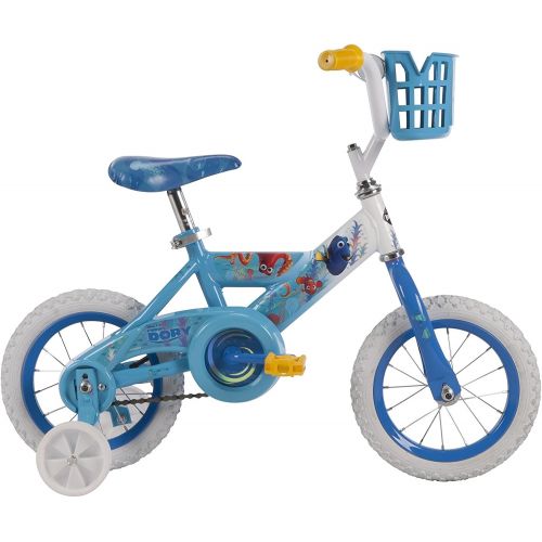  [아마존 핫딜]  [아마존핫딜]Huffy 12 Disney Pixar Finding Dory Bike with Training Wheels & Basket, Blue