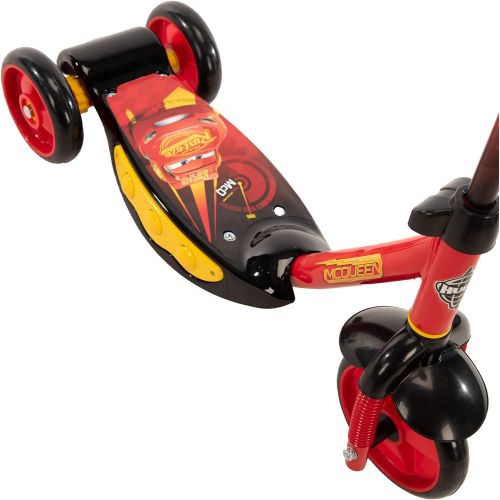  Huffy Kids Preschool Scooter for Boys Disney Pixar Cars & Toy Story, Star Wars, Marvel Spider-Man, 3 Wheel Toy