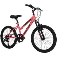 Huffy Kids Hardtail Mountain Bike for Girls, Stone Mountain 20 inch 6-Speed, Solar Flare, 20 Inch Wheels/13 Inch Frame, Model Number: 73818