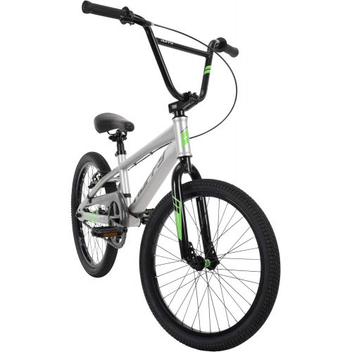  Huffy Axilus 20 BMX Bike for Kids, Steel Frame, Racing BMX Style