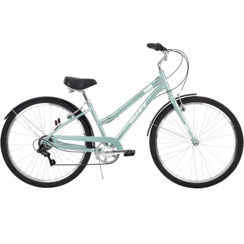  Huffy Hyde Park Comfort Bike for Adults, 7 Speed, 27.5” Wheels, Various Colors, Shimano Drivetrain
